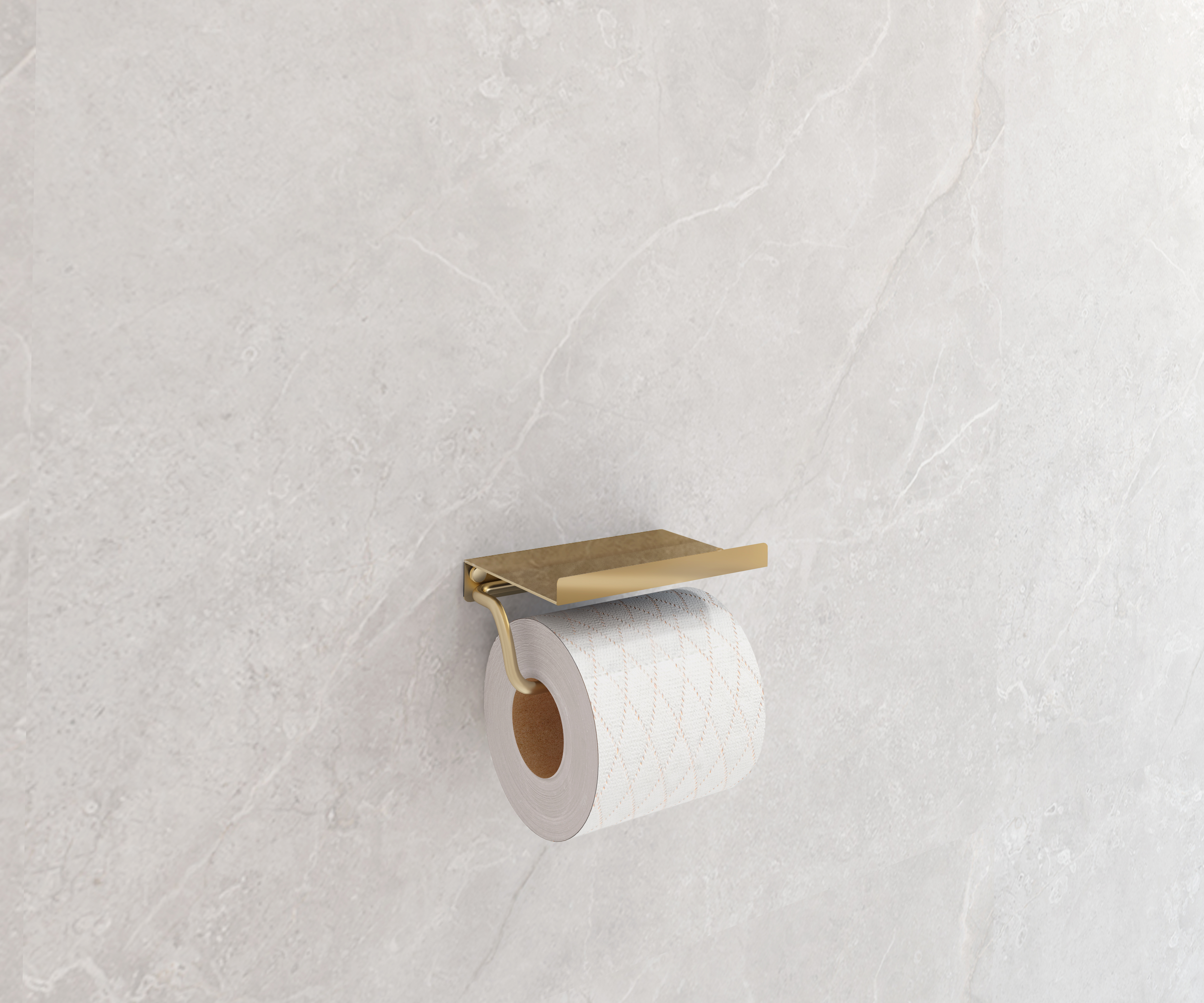 Distributeur de papier hygiénique avec étagère CAPRI noir mat