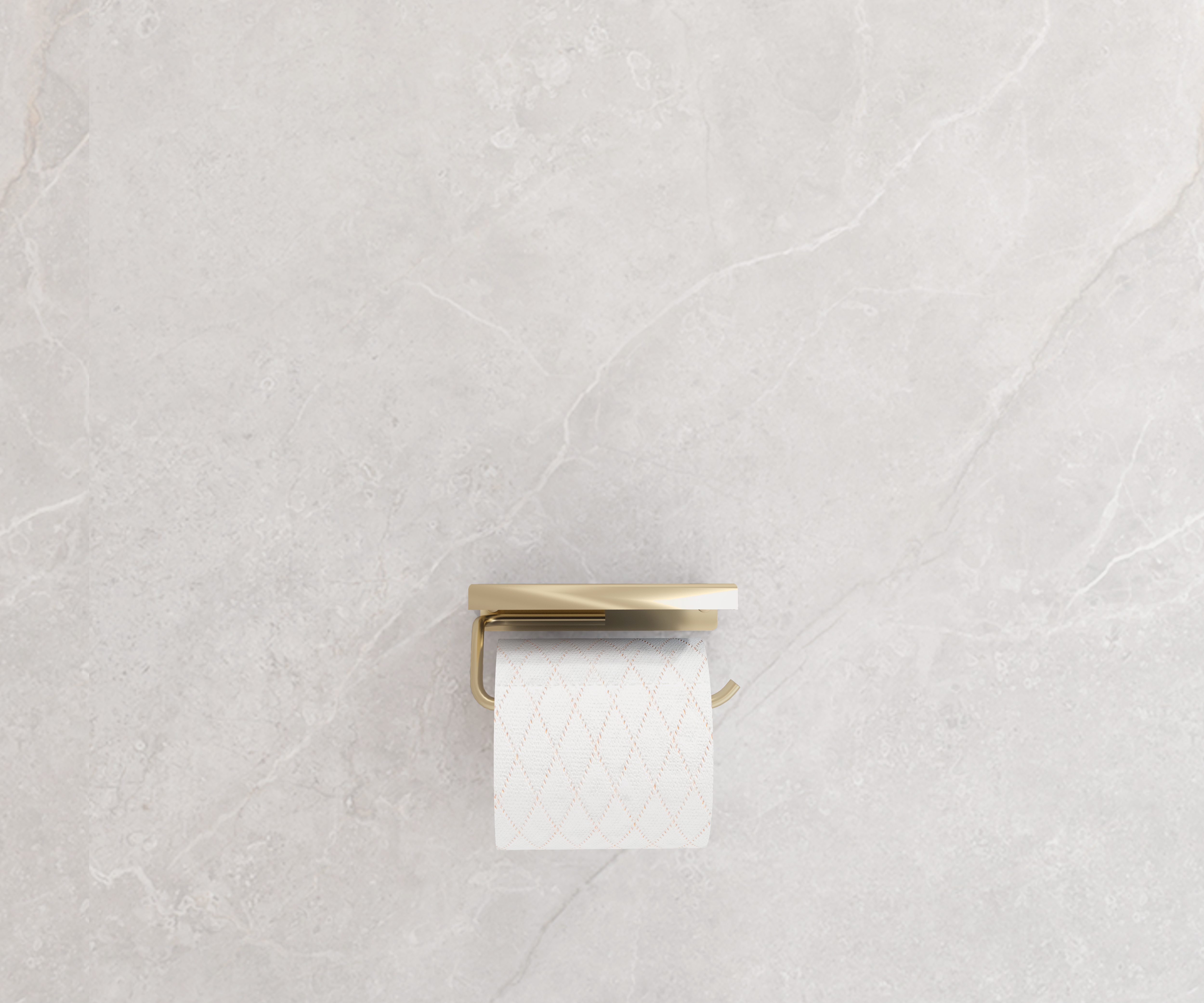 Distributeur de papier hygiénique avec étagère CAPRI noir mat