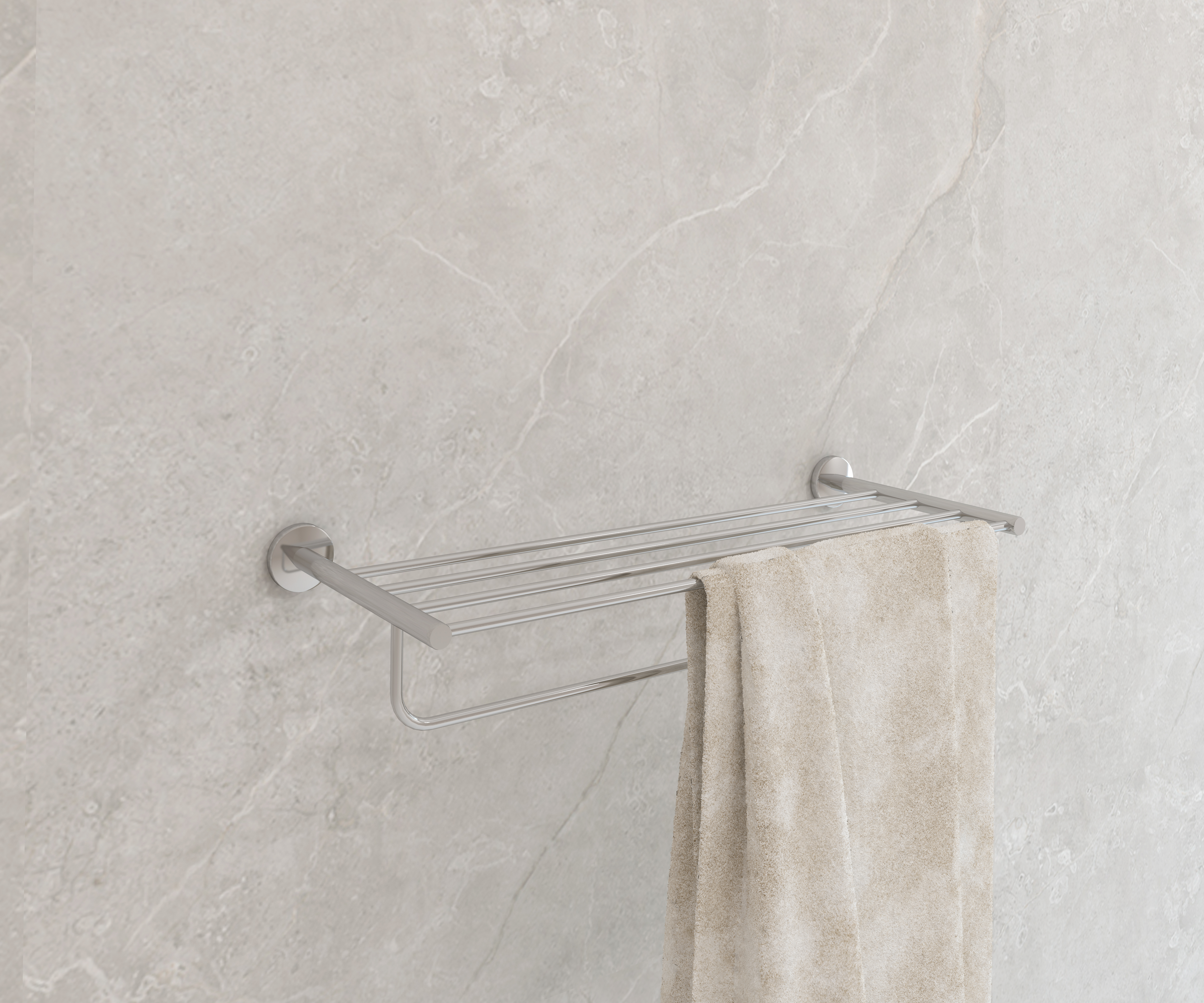 Porte-serviettes CAPRI 50 CM or brossé