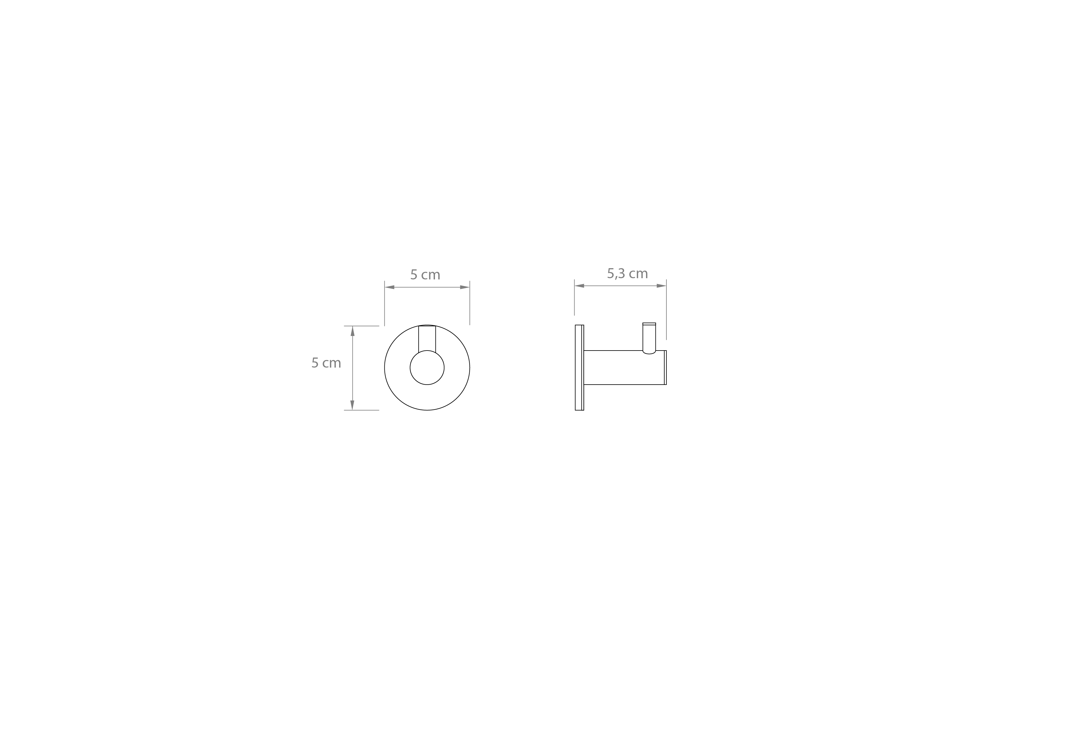 PERCHA CAPRI CROMO