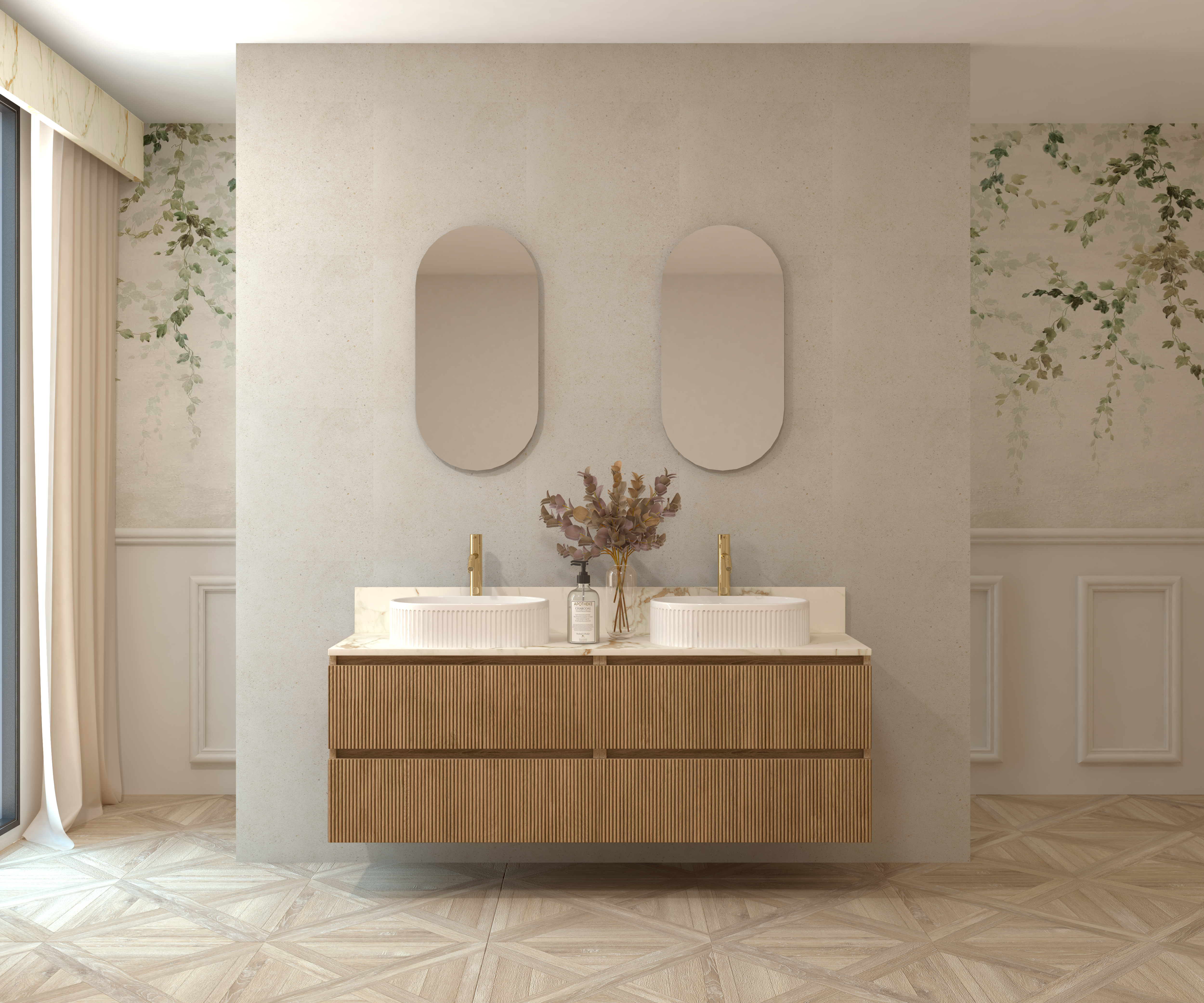 Pack MATISSE + encimera Sapienstone + lavabo + espejo cápsula