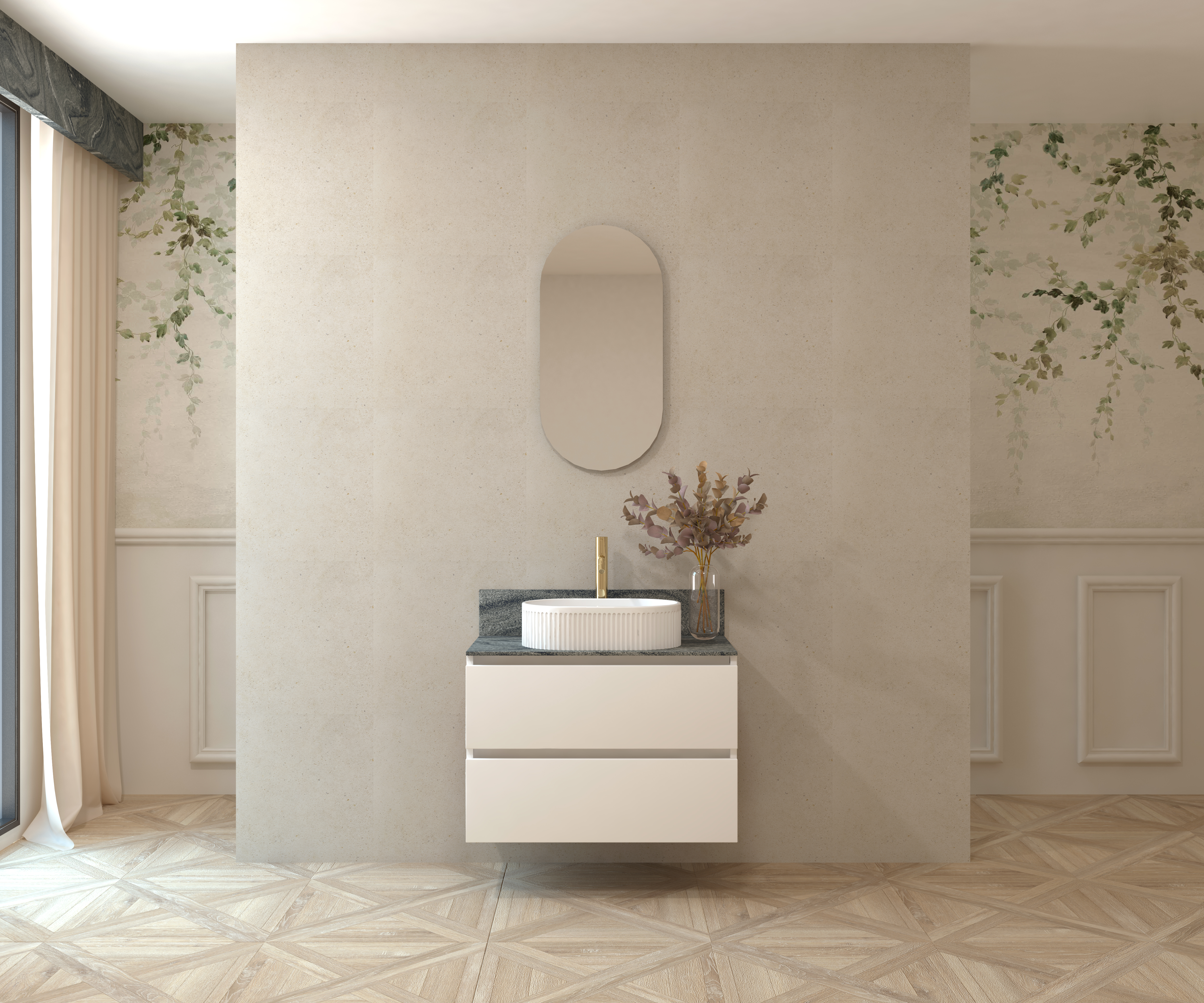 Pack MATISSE + encimera Sapienstone + lavabo + espejo cápsula