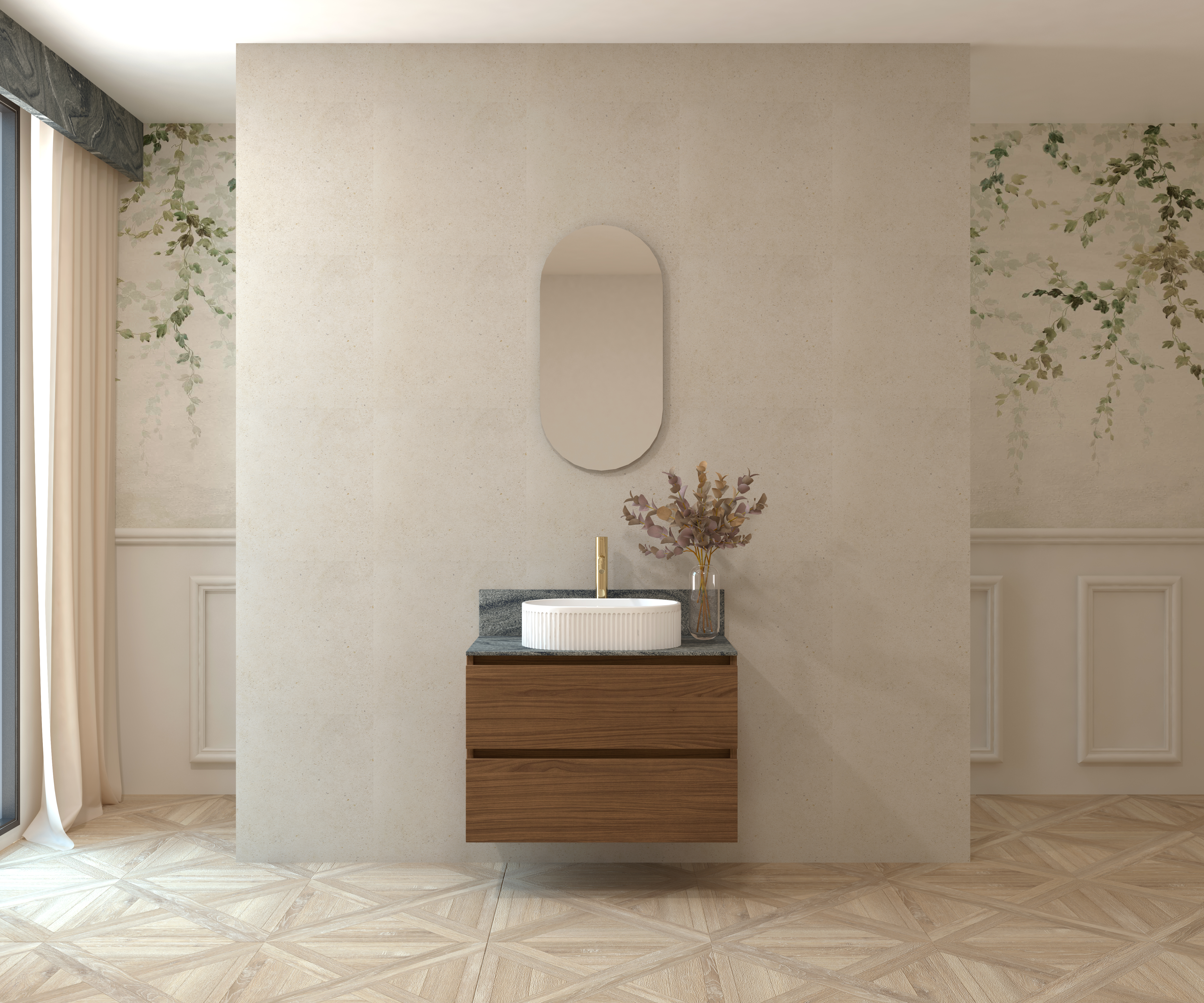Pack MATISSE + encimera Sapienstone + lavabo + espejo cápsula